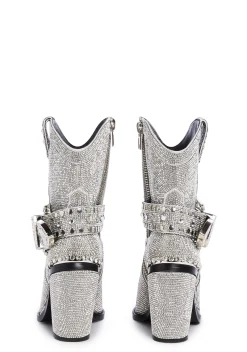 BOY Club Exx Boots|Cowboy Boots*Sharp Sheriff Shine Cowboy Boots - Silver