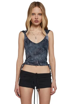 Widow Tops|Plus*Shred To Live Hooded Tank Top