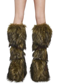 Dolls Kill x Shrek Boots|Platforms*Shrek Instincts Faux Fur Boots