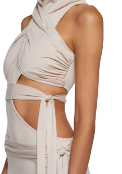 DARKER WAVS Dresses|Mini Dresses*Signal Cut Out Wrap Mini Dress