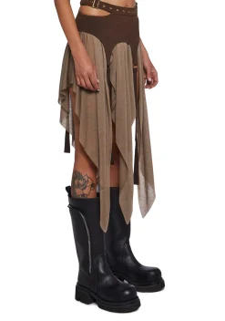 DARKER WAVS Bottoms|Skirts*Signal Garter Belted Mini Skirt