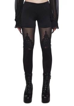 Widow Bottoms*Silent Vigil Mesh Leggings