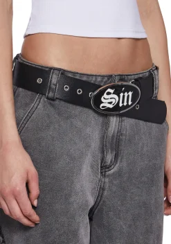 Generation Kiss Belts & Harnesses*Sin Enamel Buckle Belt