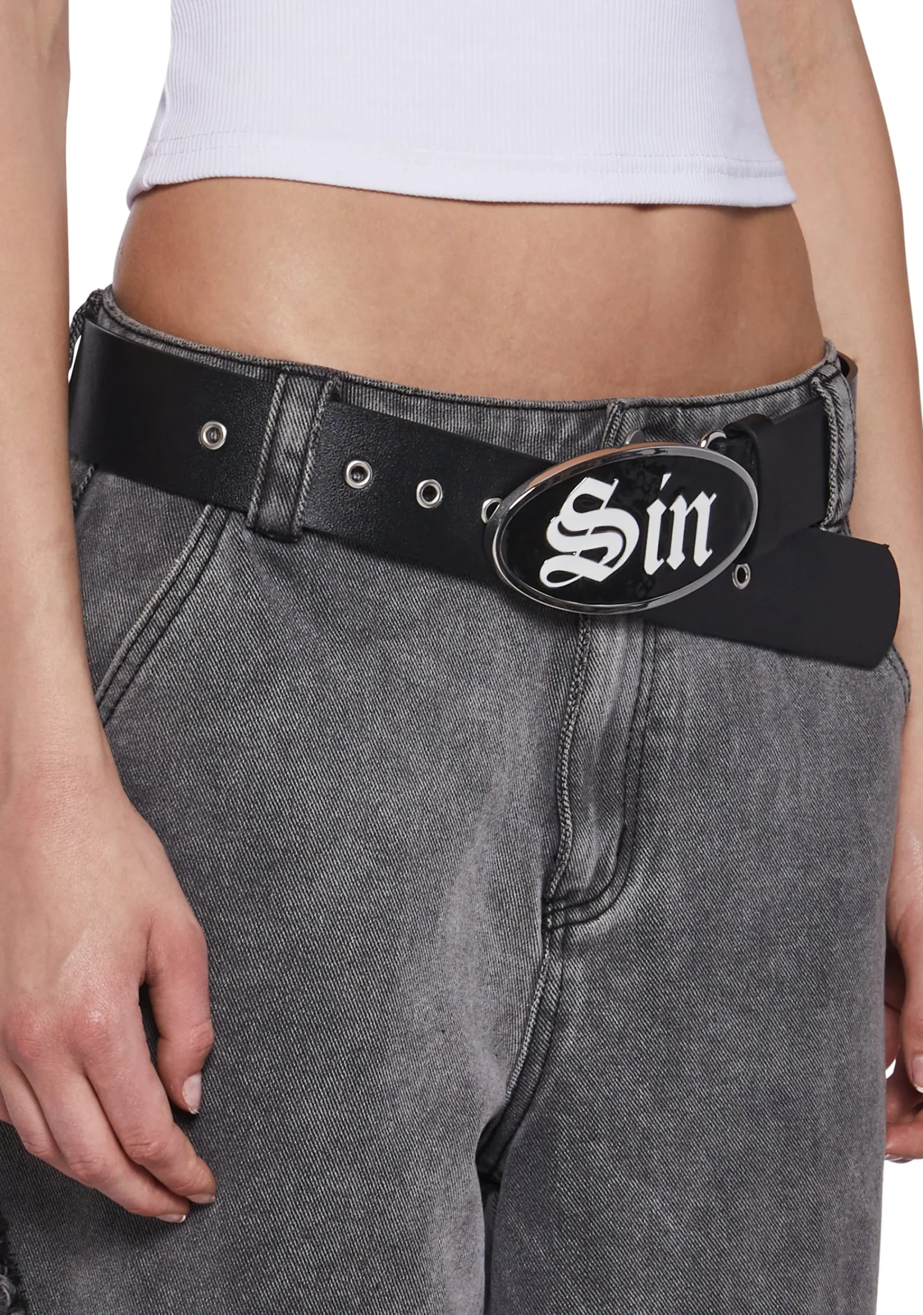 Generation Kiss Belts & Harnesses*Sin Enamel Buckle Belt