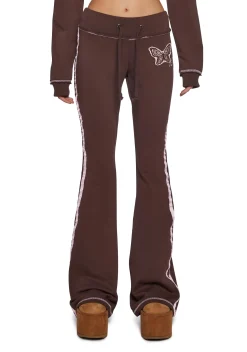 dELiA*s by Dolls Kill Bottoms|Pants*Skater Heart Low Rise Sweatpants