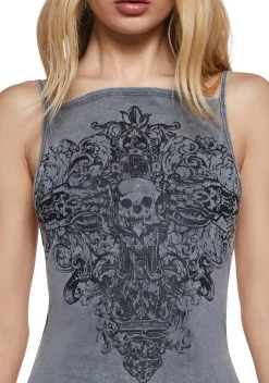 Widow Tops|Plus*Skull Dreams Graphic Tank
