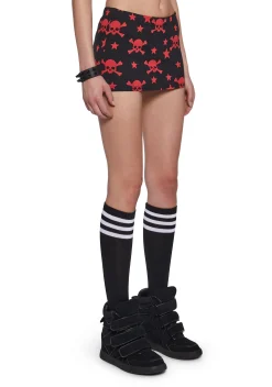 Widow Bottoms|Skirts*Skull Mini Skirt