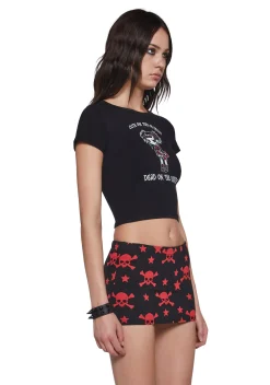 Widow Bottoms|Skirts*Skull Mini Skirt