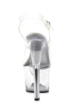Pleaser Heels|Sandals*Sky-308 Strap Sandals - Clear