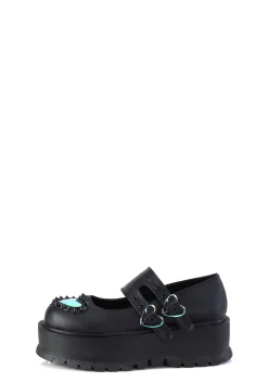 Demonia Platforms|Mary Janes*Slacker-25 Platform Mary Janes