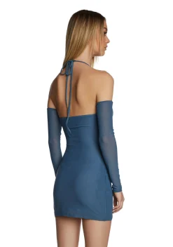 Poster Grl Dresses|Mini Dresses*Slate I'm A Catch Cutout Mini Dress