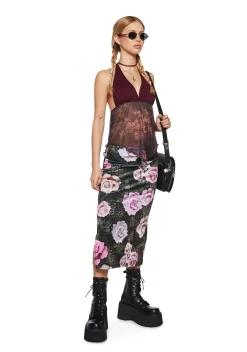 x_Blue Blush Tops*Slow Jams Halter Top