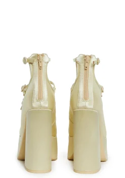 Sugar Thrillz Platforms|Heels*Smiling Melody Platform Heels - Yellow