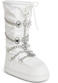 Sugar Thrillz Boots|Heels*Snow Princess Winter Boots - White