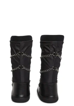 Sugar Thrillz Boots|Heels*Snow Princess Winter Boots - Black