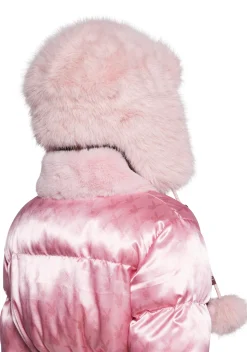 Playboy by Dolls Kill Hats*Snowfall Bunny Faux Fur Trapper Hat
