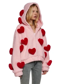 Sugar Thrillz Outerwear|Sweatshirts & Hoodies*Snuggle Wonderland Cropped Sherpa Jacket