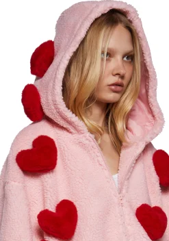 Sugar Thrillz Outerwear|Sweatshirts & Hoodies*Snuggle Wonderland Cropped Sherpa Jacket