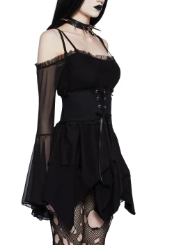 Widow Dresses*So Bewitching Corset Handkerchief Dress