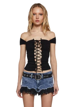 Generation Kiss Bottoms|Skirts*Sofie Belted Skirt - White