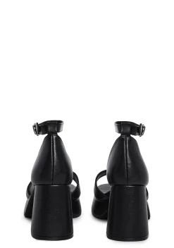 Sugar Thrillz Platforms|Heels*Soft Waltz Platform Sandals - Black