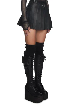 Current Mood Bottoms|Skirts*Spade Pleated Micro Mini Skirt