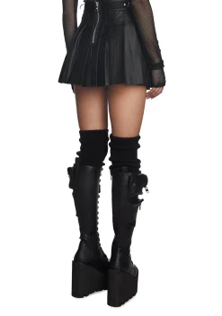 Current Mood Bottoms|Skirts*Spade Pleated Micro Mini Skirt