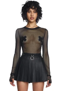 Current Mood Bottoms|Skirts*Spade Pleated Micro Mini Skirt