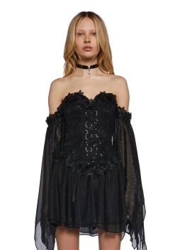 Sugar Thrillz Dresses|Mini Dresses*Sparkling Enchantment Mini Dress - Black
