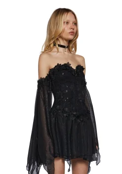 Sugar Thrillz Dresses|Mini Dresses*Sparkling Enchantment Mini Dress - Black