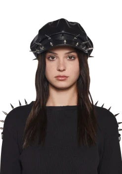Widow Hats*SPIKED BIKER HAT