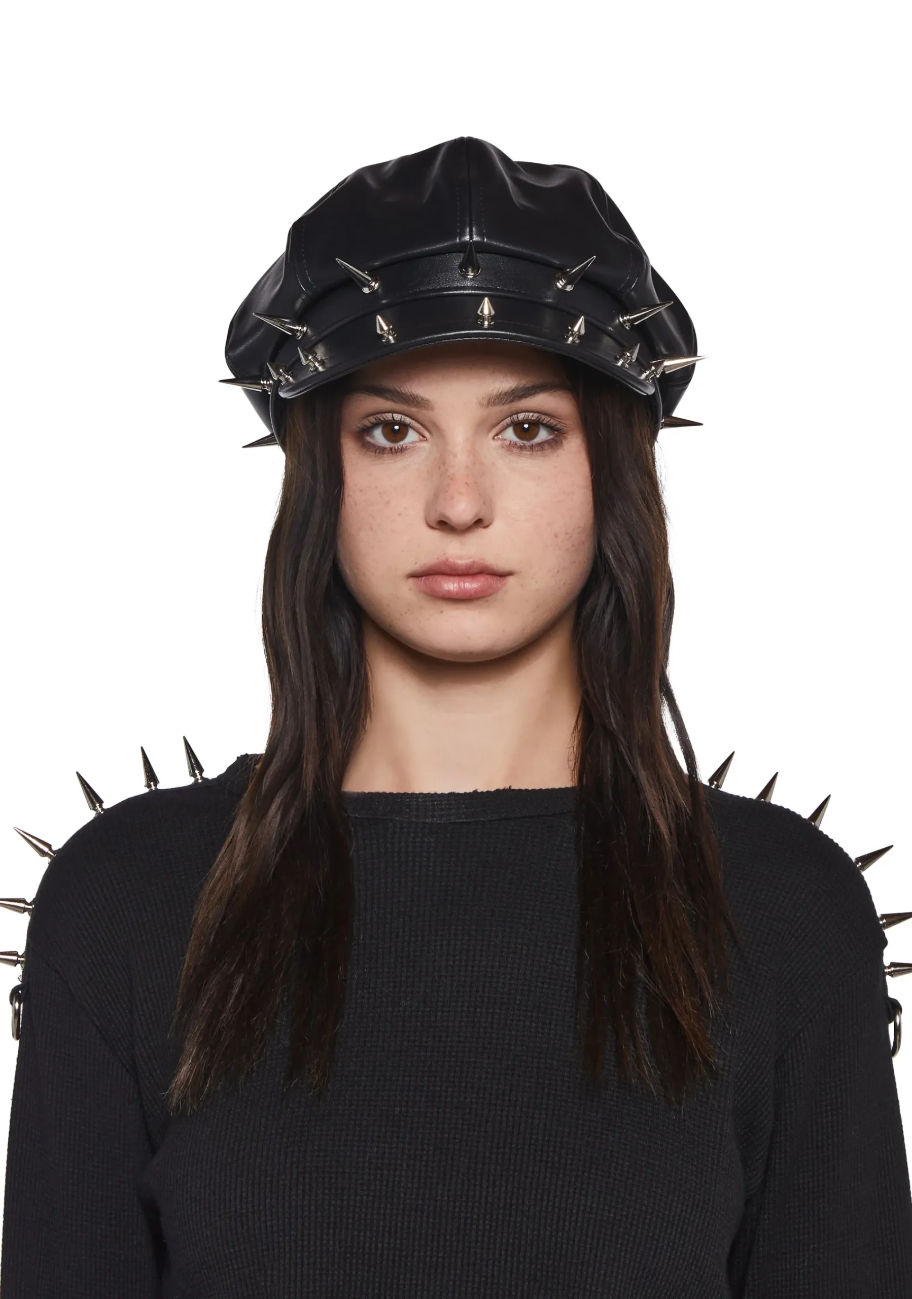 Widow Hats*SPIKED BIKER HAT