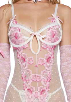 Sugar Thrillz Lingerie*Spinning Wheel Dreams Mesh Slip