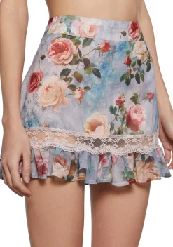 Current Mood Bottoms|Skirts*Springtime Seductions Mini Skirt