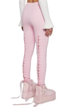 Sugar Thrillz Bottoms*Star Quality Lace-Up Leggings