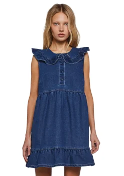 dELiA*s by Dolls Kill Sandals*Star Worthy Cross Strap Slides - Denim