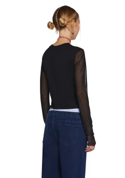 dELiA*s by Dolls Kill Tops|Plus*Stick Together Mesh Top