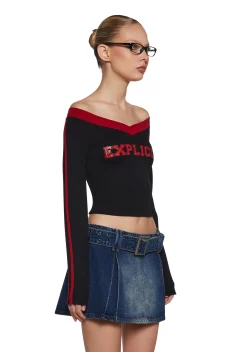 Generation Kiss Tops|Plus*Straight Talk Graphic Long Sleeve Tee