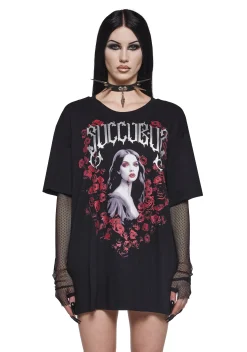 Widow Tops|Plus*Succubus Seduction Long Sleeve Top