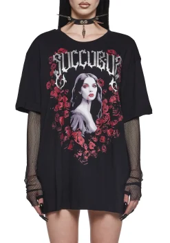 Widow Tops|Plus*Succubus Seduction Long Sleeve Top