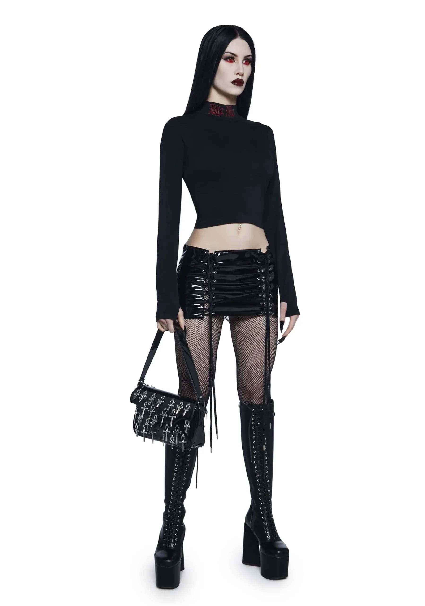 Widow Tops*Sucks To Be U Mock Neck Tee
