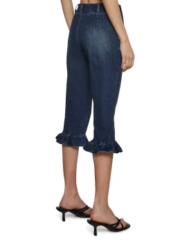 Sugar Thrillz Bottoms|Pants*Summer Nites Capri Denim Pants