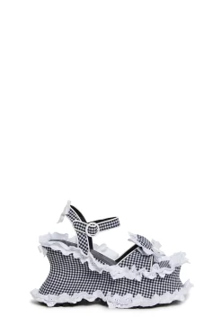 Sugar Thrillz Heels*Sunbeam Memories Wedge Heels - Black