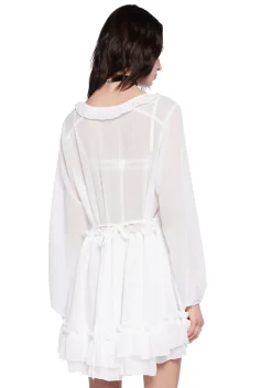 Current Mood Dresses*Sunset Chaser Babydoll Dress - Off White