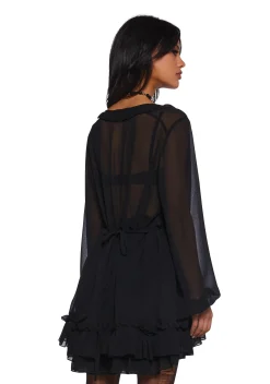 Current Mood Dresses|Plus*Sunset Chaser Babydoll Dress - Black
