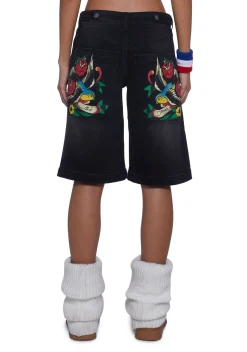 Ed Hardy Bottoms|Shorts*Swallows Baggy Shorts