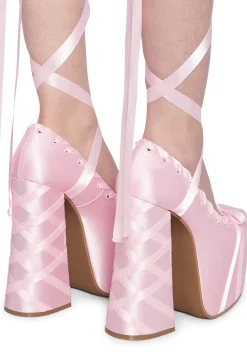 Sugar Thrillz Platforms|Heels*Sweet Sonata Ballet Wrap Heels