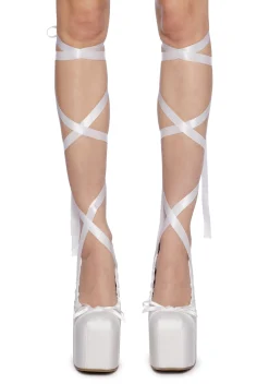 Sugar Thrillz Platforms|Heels*Sweet Sonata Ballet Wrap Heels