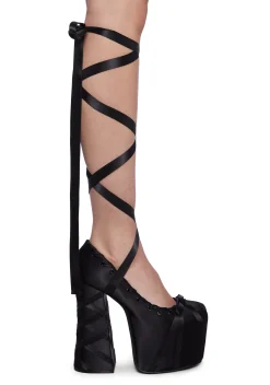 Sugar Thrillz Platforms|Heels*Sweet Sonata Ballet Wrap Heels