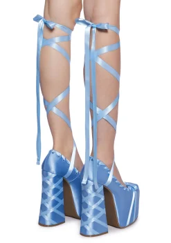 Sugar Thrillz Platforms|Heels*Sweet Sonata Ballet Wrap Heels
